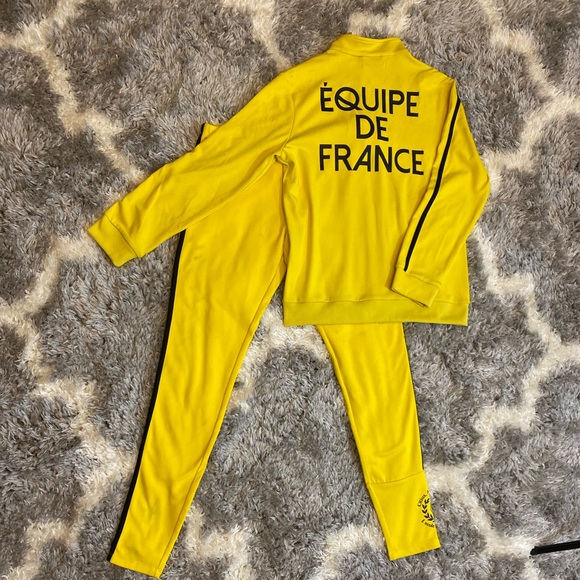L’école Des Femmes The Bruce 2-Pc Kill Bill Yellow Track suit French Designer - Picture 4 of 12